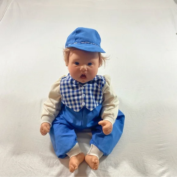 Lee Middleton Dolls Signed Vintage 1994 Blue White Hat Accessories - Picture 15 of 15